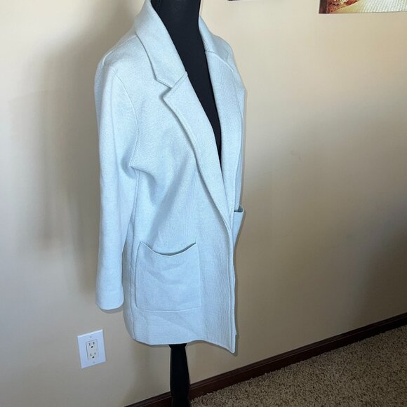 J.Crew Sophie open Front Sweater Blazer Light Blue - Picture 2 of 7